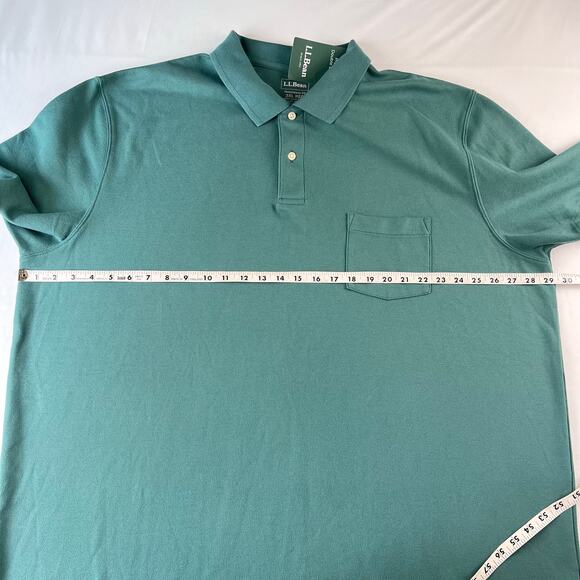 L.L. Bean green Polo Shirt Traditional Fit men’s size XXXL 3XL - Picture 3 of 7